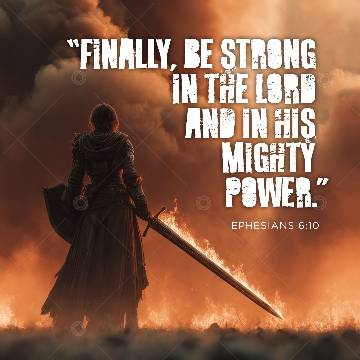 Be Strong in the Lord Social Graphic