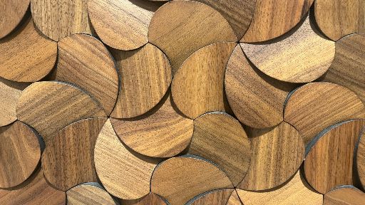 Modern Interlocking Wood Design Still Background