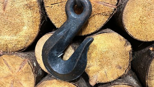 Logs and Iron Hook Still Background