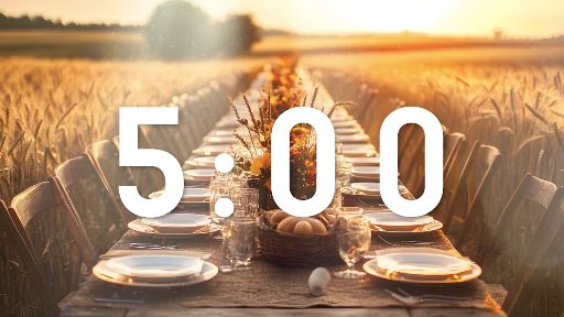 Thanksgiving Table Countdown Countdown Video