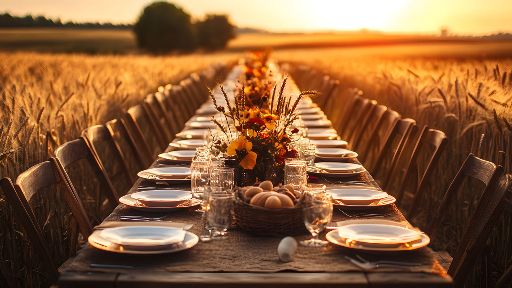 Farmhouse Table Motion Background