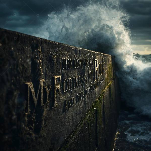 My Rock and Fortress (Psalm 18:2) Social Graphic