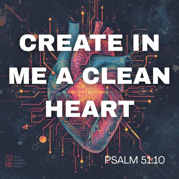 Create in Me a Clean Heart (Ps. 51:10) Social Graphic