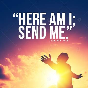 "Here I Am: Send Me" Social Graphic