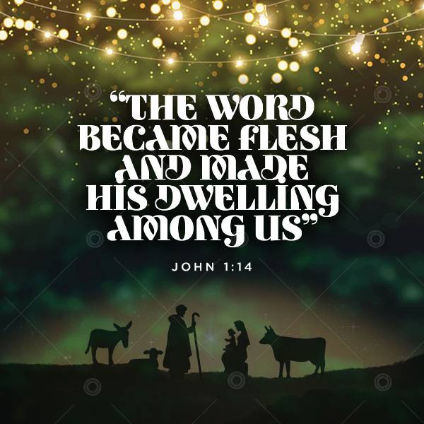 The Word Became Flesh (John 1:14) Social Graphic