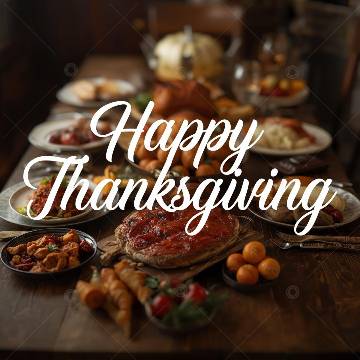 view the Social Graphic Happy Thanksgiving (Cursive)