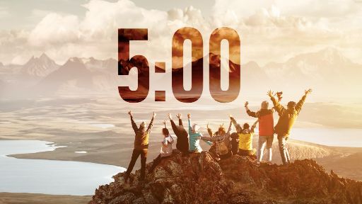 view the Countdown Video Mountaintop High Timer