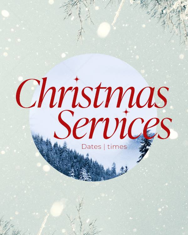 Christmas at Church Social Graphic
