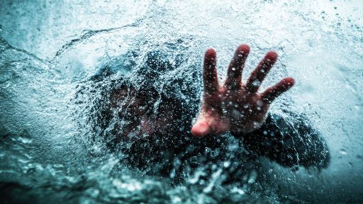 view the Motion Background Hand in Water Loop