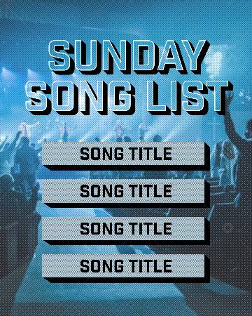 view the Social Graphic Sunday Set List 