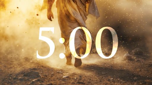 view the Countdown Video Jesus in the Dust Timer