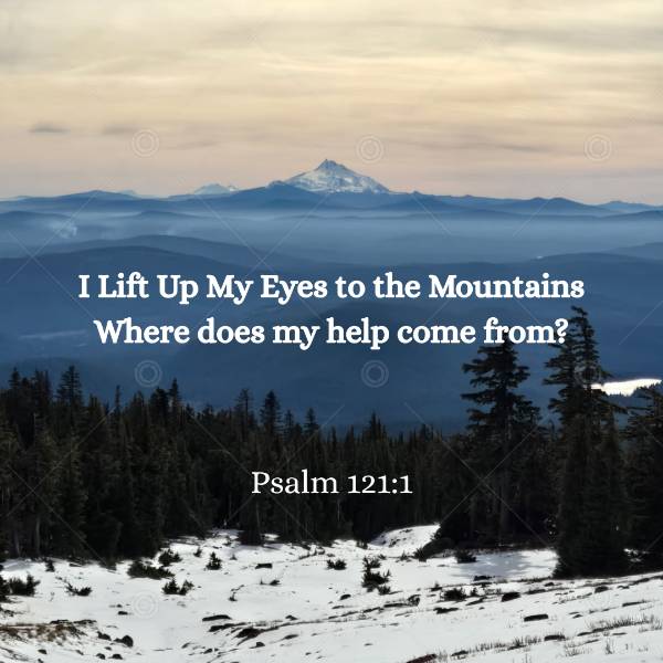 I Lift My Eyes Up (Psalm 121:1) Social Graphic