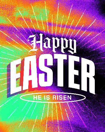 view the Social Graphic Happy Easter: He Is Alive