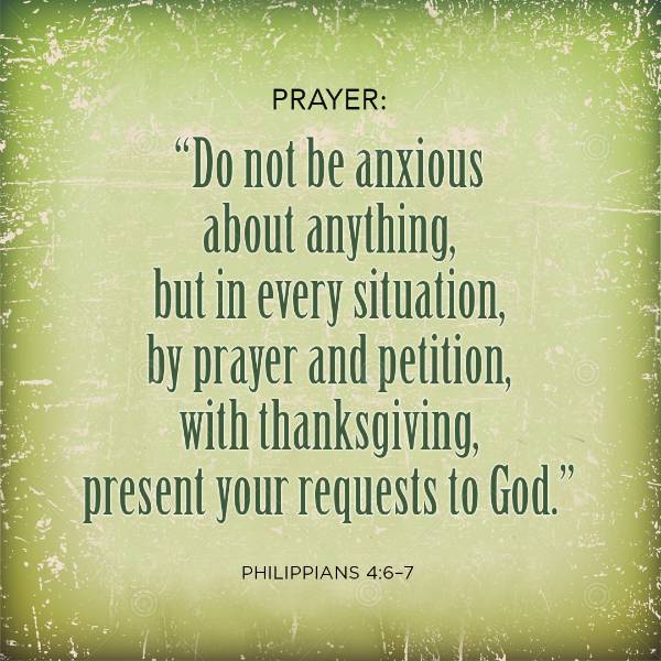 Prayer and Anxiety Social Graphic