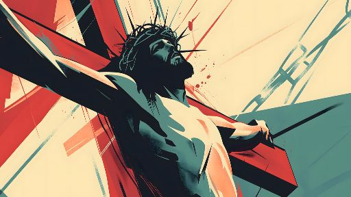 view the Motion Background Jesus on the Cross Modern