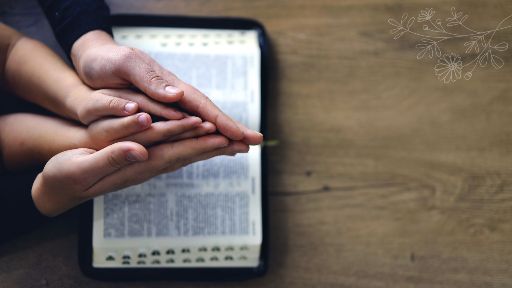 Motion Background on Parent And Child Bible Hands Motion