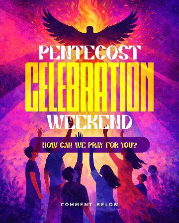 view the Social Graphic Pentecost Celebration Holy Spirit You Are Welcome Here!