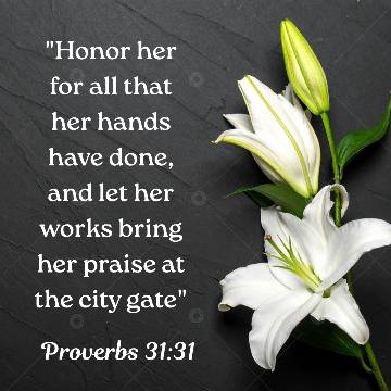 view the Social Graphic Honor Her (Mother's Day) Proverbs 31