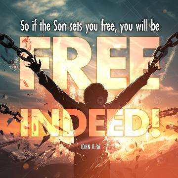 view the Social Graphic If the Son Sets You Free (John 8:36)