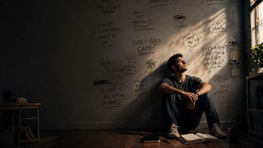 view the Motion Background Man Sitting in a Corner Motion Loop
