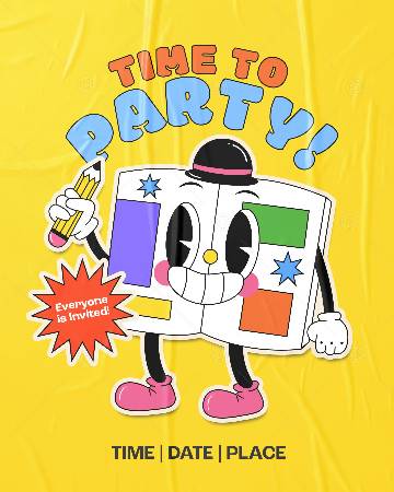 view the Social Graphic Back To School Party