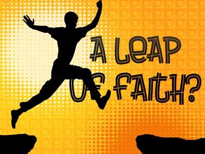 Preaching Slide on A  Leap Of  Faith