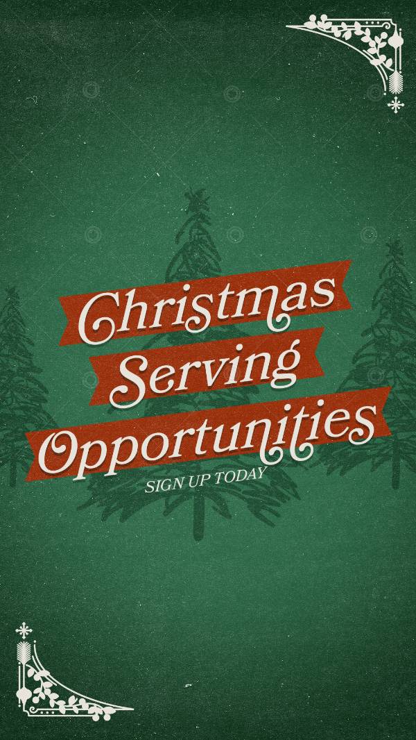 Christmas Volunteers Needed  Social Graphic