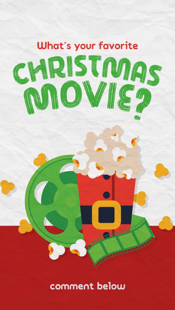 Favorite Christmas Movie Social Graphic