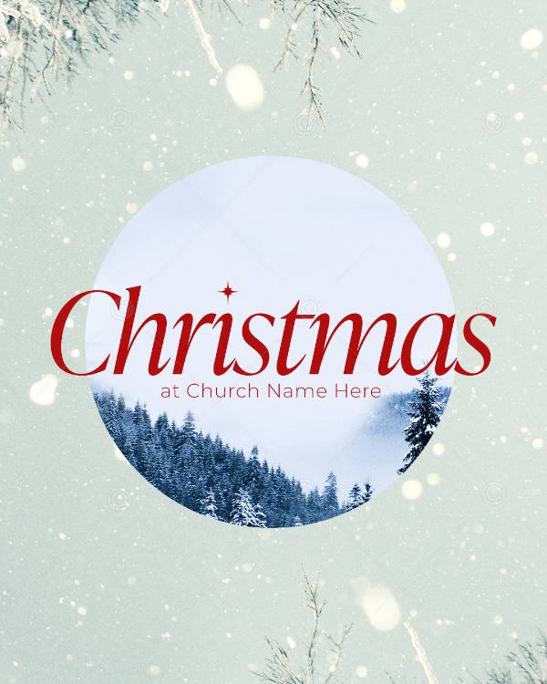 Christmas at Church Social Graphic