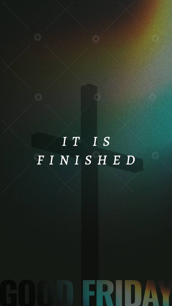 Good Friday: It Is Finished  Social Graphic