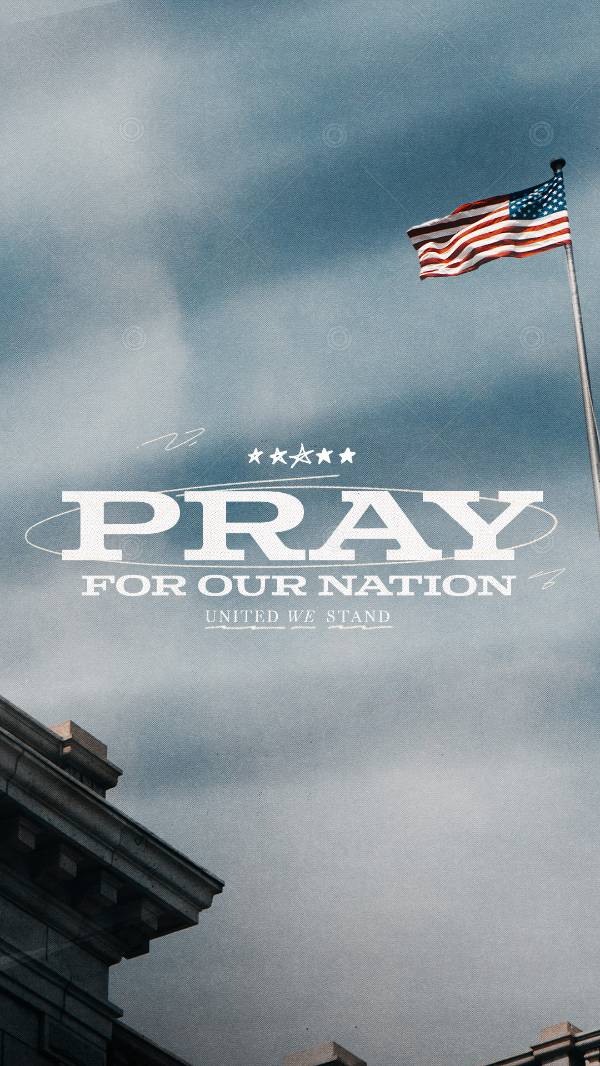 Pray For Our Nation  Social Graphic