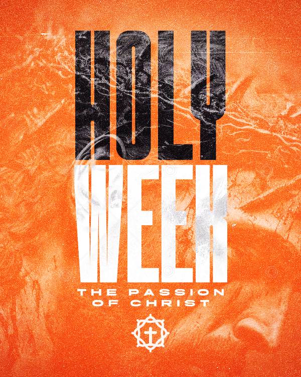 Passion Week: Jesus's Journey To The Cross  Social Graphic