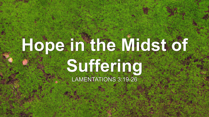 Hope in the Midst of Suffering
