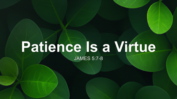 Patience Is a Virtue