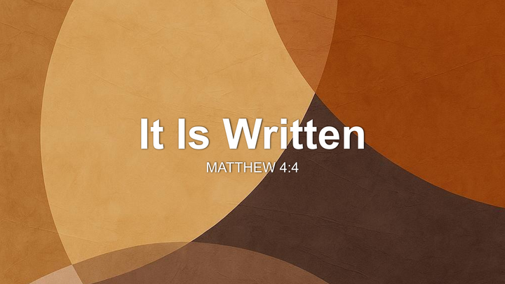 It Is Written thumbnail