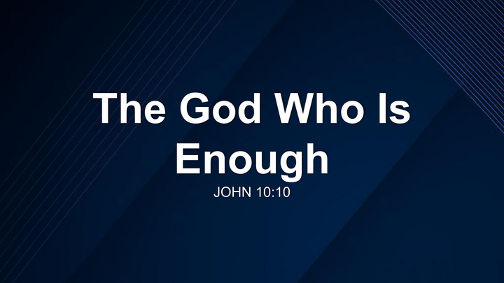The God Who Is Enough thumbnail