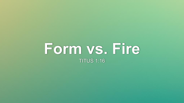 Form Vs. Fire thumbnail