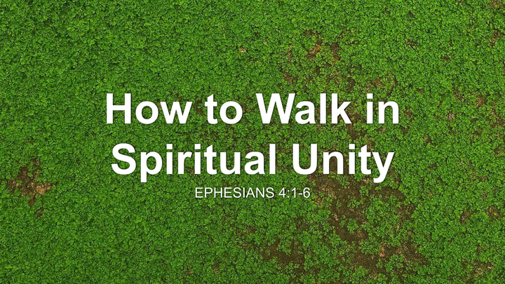 How To Walk In Spiritual Unity thumbnail