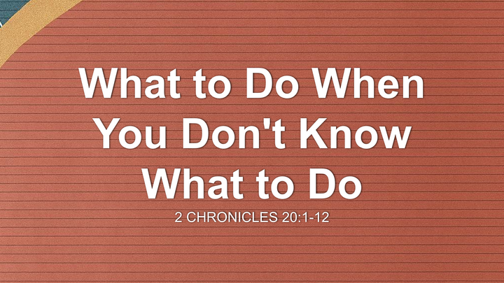 What To Do When You Don't Know What To Do thumbnail