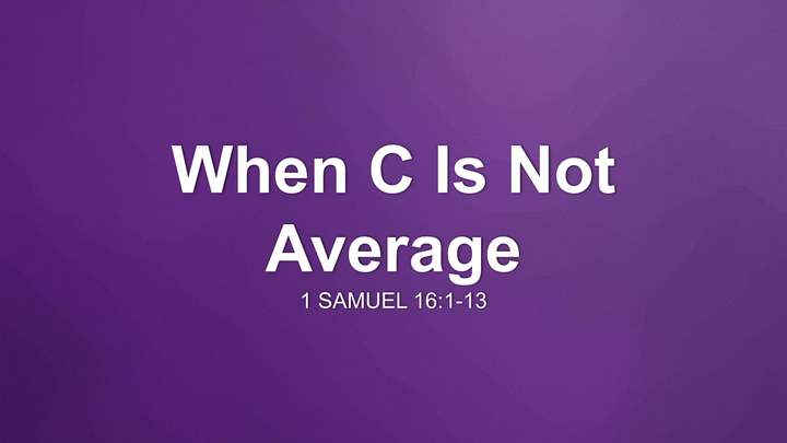 When C Is Not Average thumbnail