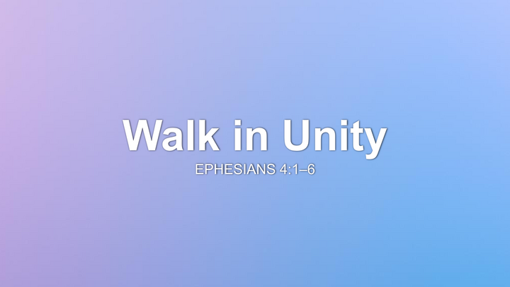 Walk In Unity thumbnail