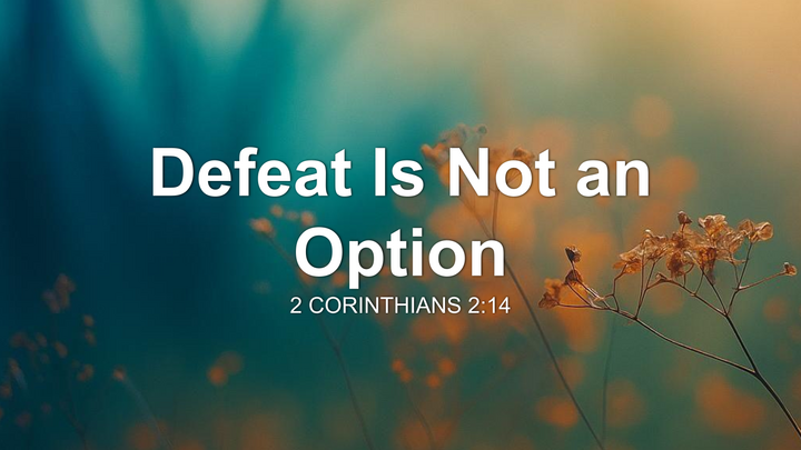 Defeat Is Not An Option thumbnail