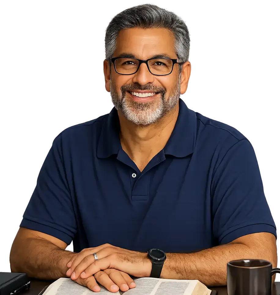 Pastor preparing sermon