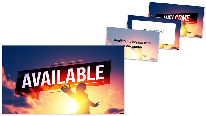 Available presentation slides thumbnail