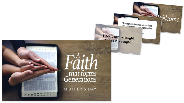 A Faith That Forms Generations presentation slides thumbnail